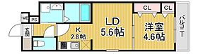 フジパレス香櫨園ノース  ｜ 兵庫県西宮市川西町（賃貸アパート1LDK・1階・33.00㎡） その2