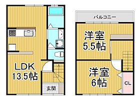 加茂テラス  ｜ 兵庫県川西市加茂3丁目（賃貸テラスハウス2LDK・1階・52.58㎡） その1