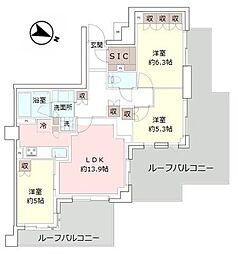 間取図画像 3LDK