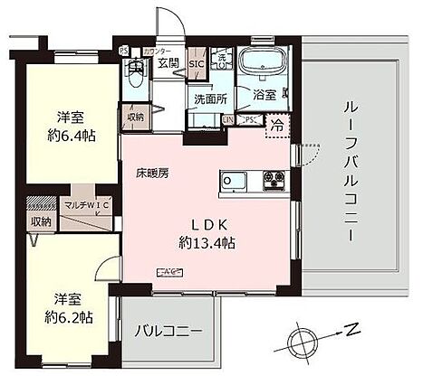 ■専有面積：5...