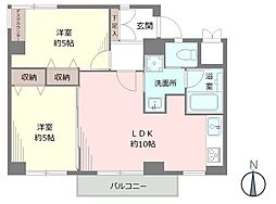 間取図画像 2LDK