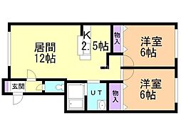 間取図画像 2LDK