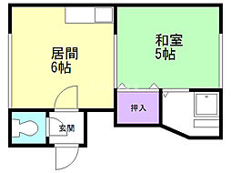 サンパレス麻生Ａ（1−2） 2階