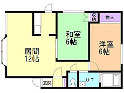 間取図画像 2LDK