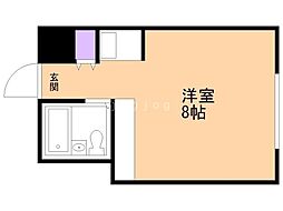 シャンボール札幌 3階ワンルームの間取り