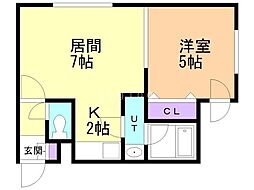 間取図画像 1LDK