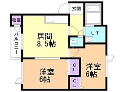 ノース季実の里V 2階