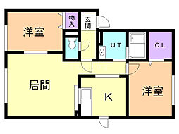 間取図画像 2LDK