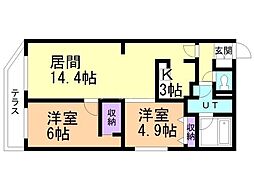 間取図画像 2LDK