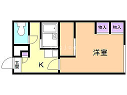 レオパレス拓北公園前 2階