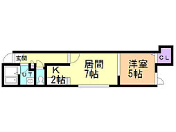 間取図画像 1LDK