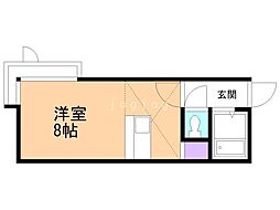 ライフステージN26 1Kの間取図画像