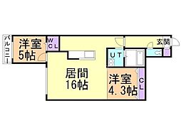 間取図画像 2LDK