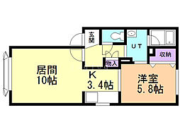間取図画像 1LDK