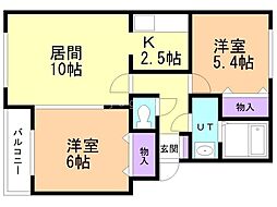 間取図画像 2LDK