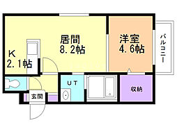 間取図画像 1LDK