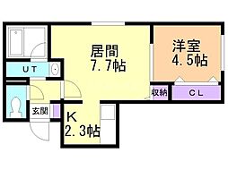 間取図画像 1LDK