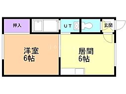 シティライフ麻生 1DKの間取図画像