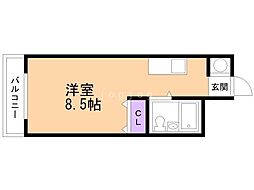 ラ・パルフェ・ド・札幌 ワンルームの間取図画像