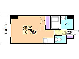 ブルースカイ北20 ワンルームの間取図画像