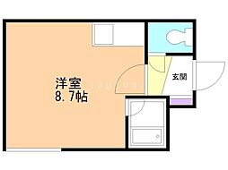 アーバンサイト麻生 ワンルームの間取図画像