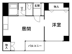 ラフィネマルタ札幌 1DKの間取図画像