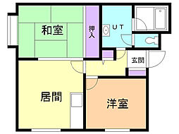 ソア238 2DKの間取図画像