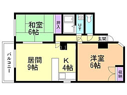 間取図画像 2LDK