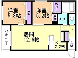 間取図画像 2LDK