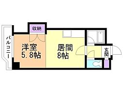 間取図画像 1LDK