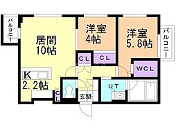 間取図画像 2LDK