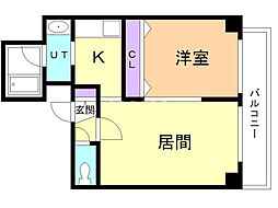 間取図画像 1LDK