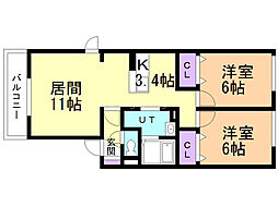 間取図画像 2LDK
