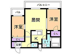 間取図画像 2LDK