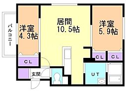 間取図画像 2LDK