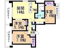 間取図画像 3LDK