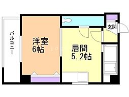 間取図画像 1DK