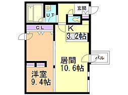 間取図画像 1LDK