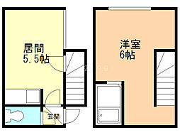 ピュアコートセレクト 1階1DKの間取り