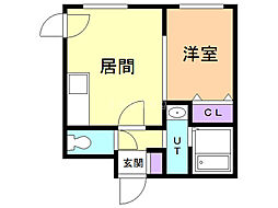 間取図画像 1DK