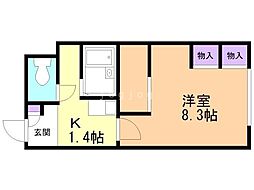レオパレスセントラル南4条Ａ 3階