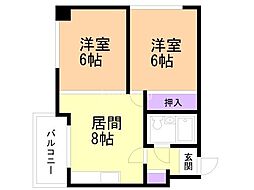 間取図画像 2LDK