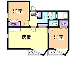 間取図画像 2LDK