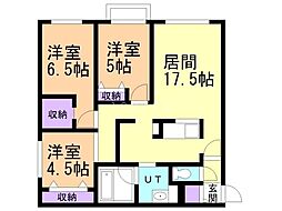 間取図画像 3LDK