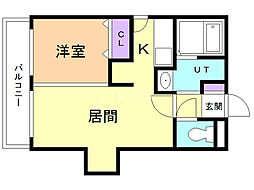 間取図画像 1LDK