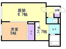 間取図画像 1LDK