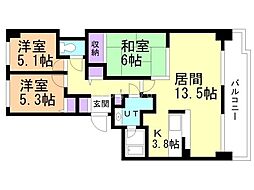間取図画像 3LDK