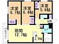 ZABO HILLS 旭山公園通り3階12.4万円