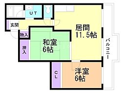 間取図画像 2LDK