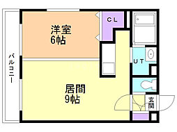 リアン213 1LDKの間取図画像
